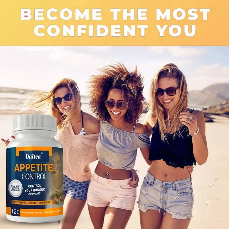 Cápsulas de controle de apetite Daitea - Vitamina C orgânica Quitosana (90% DAC) Metabolismo aumenta a queima de gordura com baixo teor de gordura — image 2