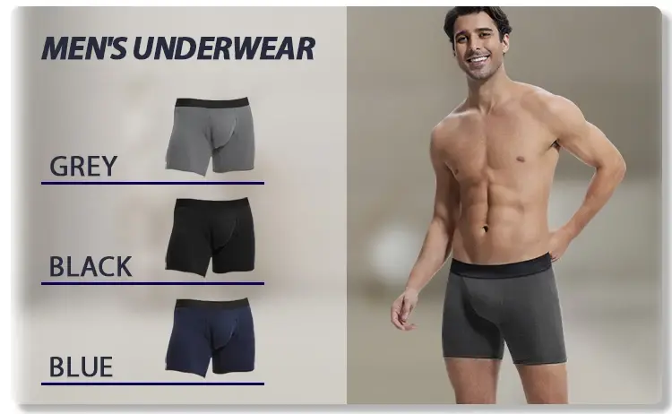 Drop shipping cotton men's incontinence underwear 200ML four-layer absorbent leak-proof menstrual incontinence underwear boxer — image 15