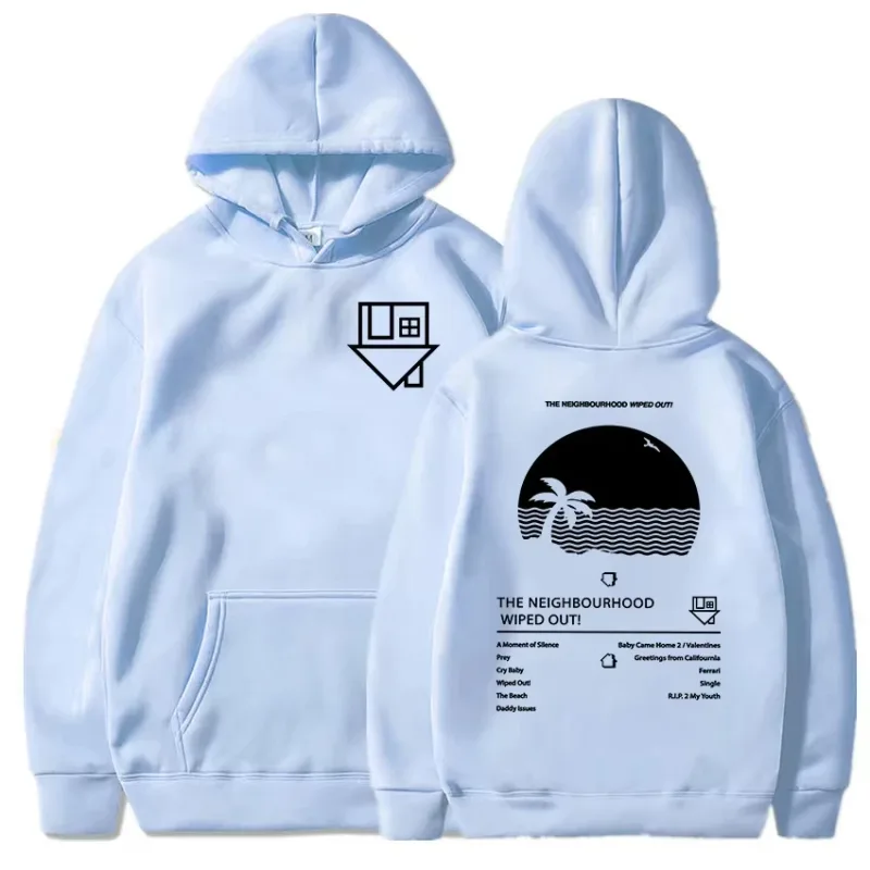 Album Wiped Out Printing Hoodies NBHD The Neighbourhood Band Sweatshirts LongSleeve Hooded Pullovers environmental protection — image 19