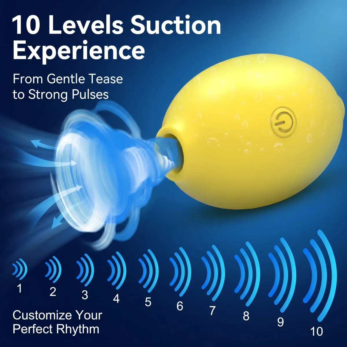 Vacuum Sucking Vibrator for Women Lemon Sex Toys Suction Clitoris Stimulator 10 Power Female Oral Nipple Clit Vibrating Sucker — image 2