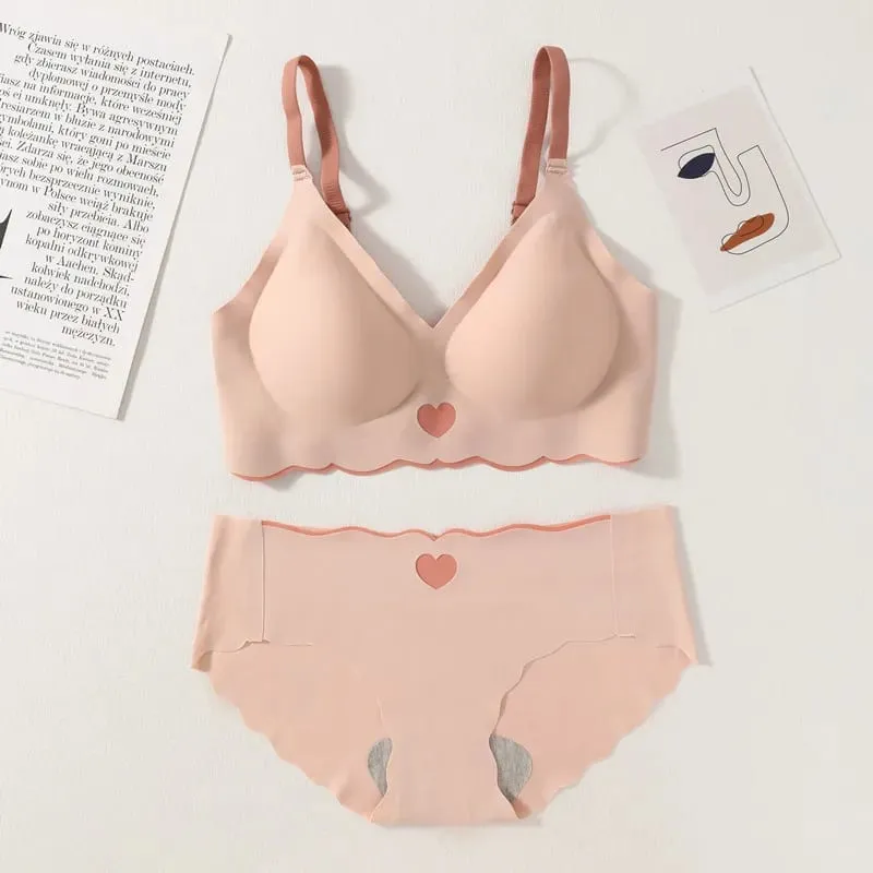 Women Push Up Bra at Panties Set Non-wire Bra Sexy Lingerie Set Low Waist Briefs Pambabaeng Kumportable Underwear Set Pambabae Intimates — image 9