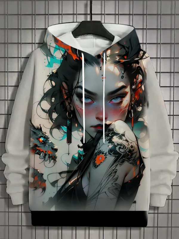 2024 novo anime feminino moda masculina impresso hoodies outono e inverno designer hoodies camisolas casuais — image 11