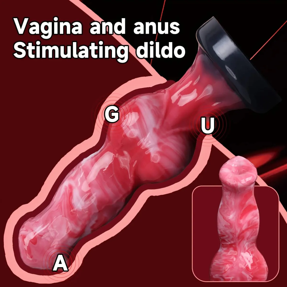 Monster Dog Knot anal dildo silicone dog knot dildo for women with strong suction cup for men and women Adult Sex Toys products — image 6