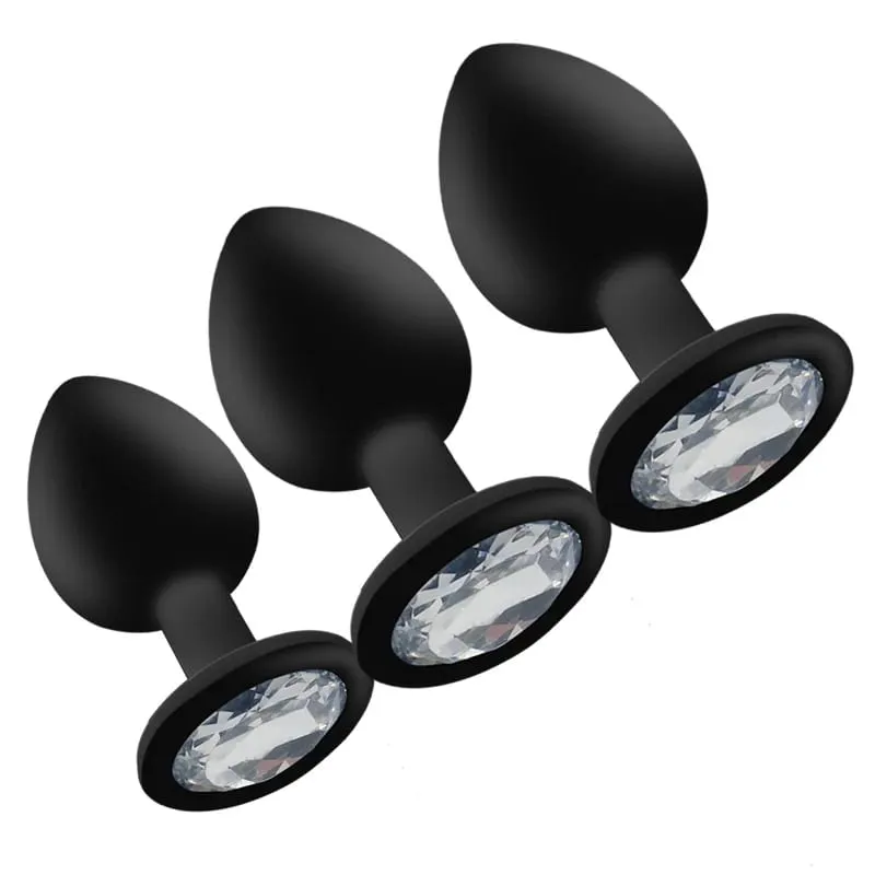 3 Different Size Silicone Butt Plug Anal Plug Dildo Vibrator Clitoris Massager Adult Anal Sex Toys For Men/Women Trainer — image 5