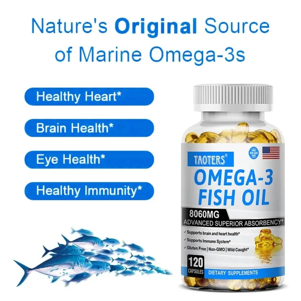 Omega-3 & EPA DHA – Heart Health Brain Health Inflammation Health Support Gluten-Free Easy To Swallow — image 3