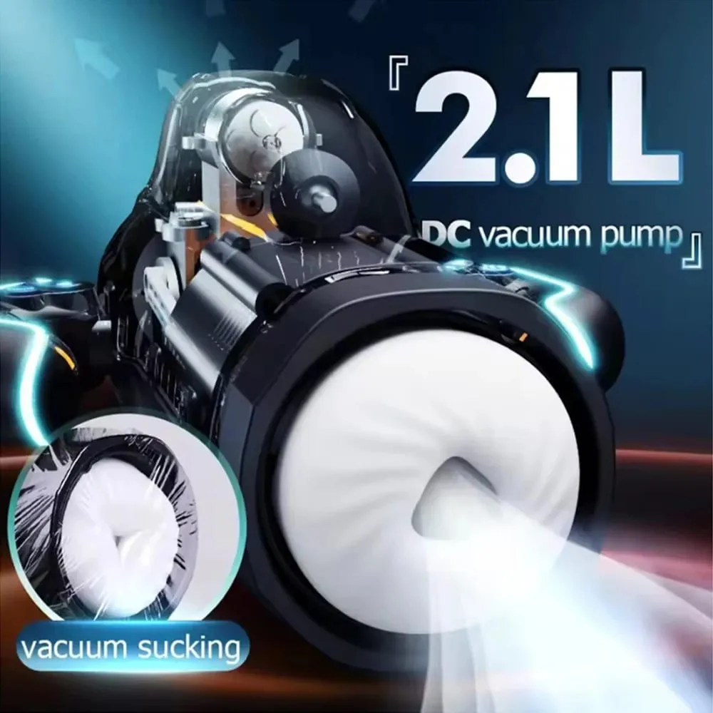 Bermuda Masturbator Makapangyarihang Vacuum Sucking Blowjob High-Speed Piston Telescopic Male Masturbation Cup Mga Sex Toys para sa Mga Lalaki — image 3