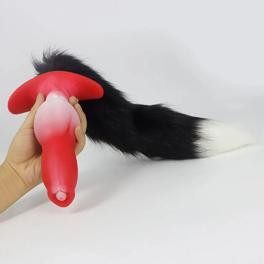 Anal Plug na may Tail BDSM Adult Sex Game Cosplay 18+ Anal Dildo para sa Babae Mga Lalaki Silicone Soft Butt Plug Gay Sex Toys para sa Party BDSM — image 4