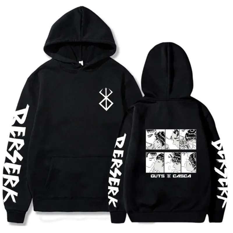 Berserk Zipper Hoodies Lalaki Babae Long Sleeve Sweatshirt Fleece Oversized Jackets Coats Nakakatuwang Berserk Japanese Anime Streetwear — image 32