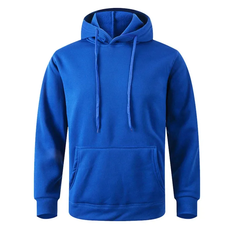 Men's Soft Loose - Fit Fleece Pullover Hooded Sweatshirt na May Mga Pocket Para sa Malamig na Araw