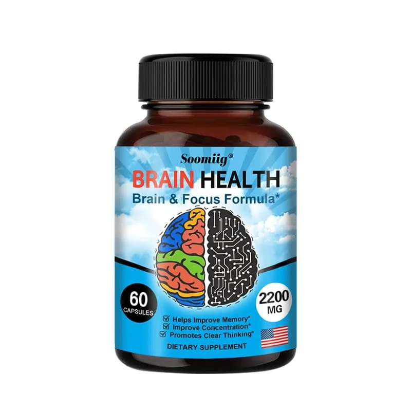 Ginkgo Biloba kapsler 1200mg understøtter hukommelse hjernefunktion og mental årvågenhed Brain Health Supplement 30/60/120 kapsler — image 8