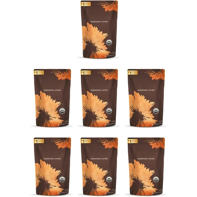 Organic Mushroom Blend Powder Lion's Mane Reishi Gut Health & Energy Support 48mg Caffeine Gluten Free Vegan 30 Servings — image 9