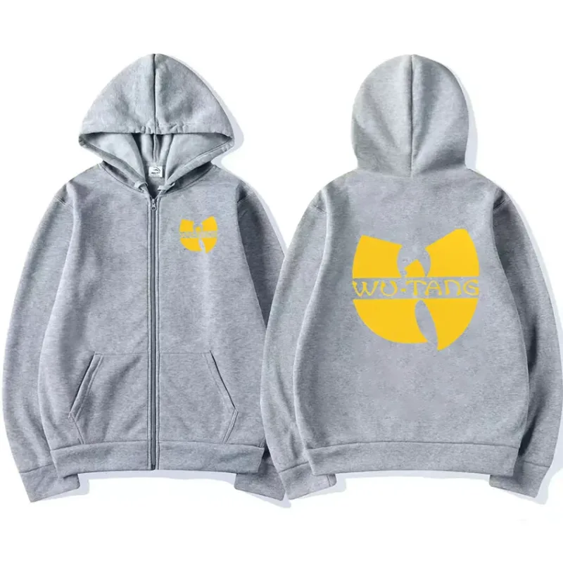 Hip Hop Années 90 Wu Clan T-tangs Graphics Hoodie Kalalakihan Women's punk Zip Up Jacket Mahabang manggas Fleece gothic Coat Maluwag na streetwear — image 4