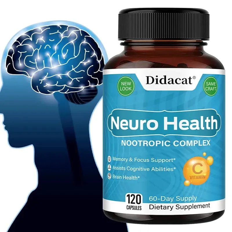Brain Nutrition Complex - with Bacopa Extract Neuro Health Support Antioxidant Promotes Nerve Health Cellular Energy — image 2