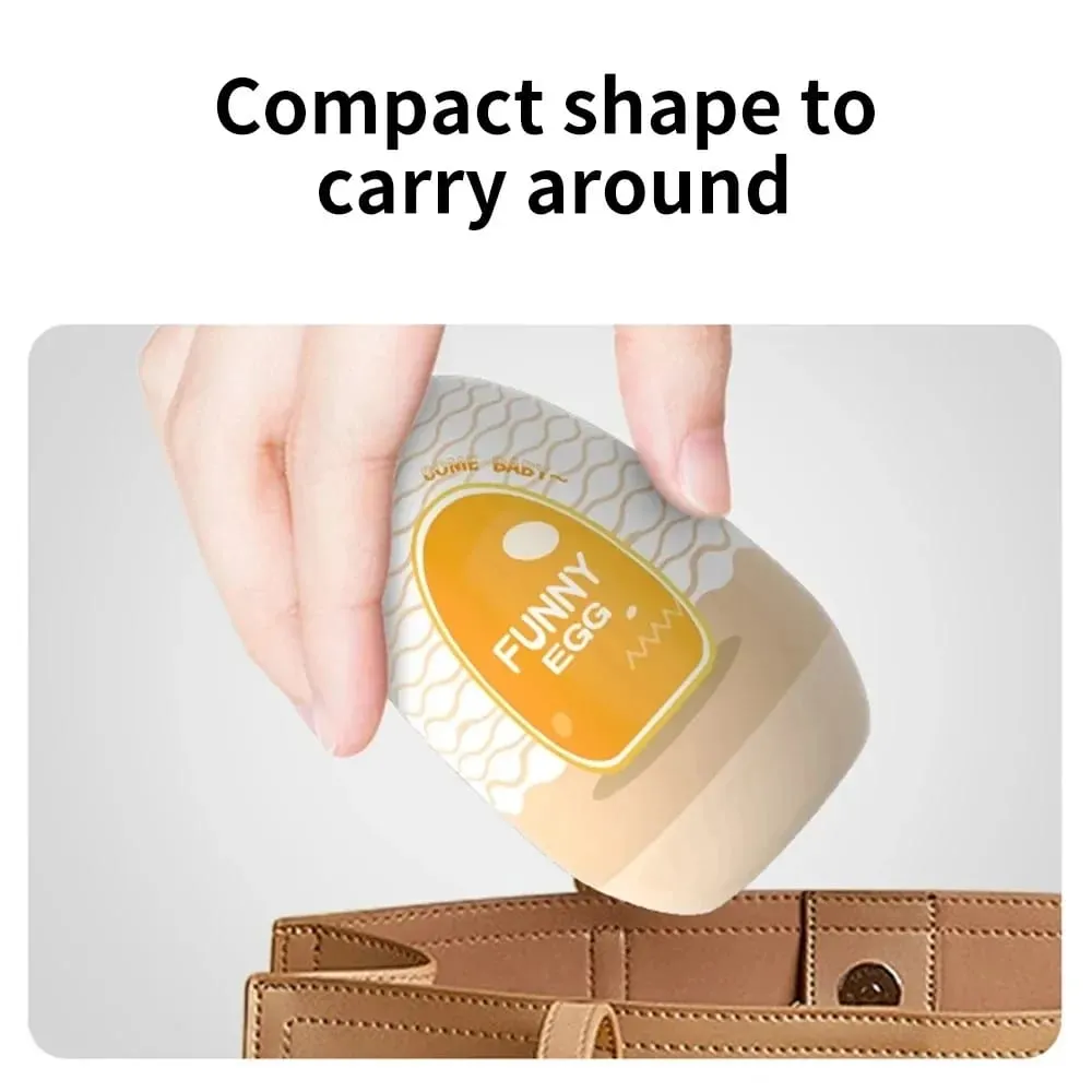 Laile Mini Masturbator Egg Portable Pocket Pussy for Men Disposable Male Sex Toy Cup — image 2