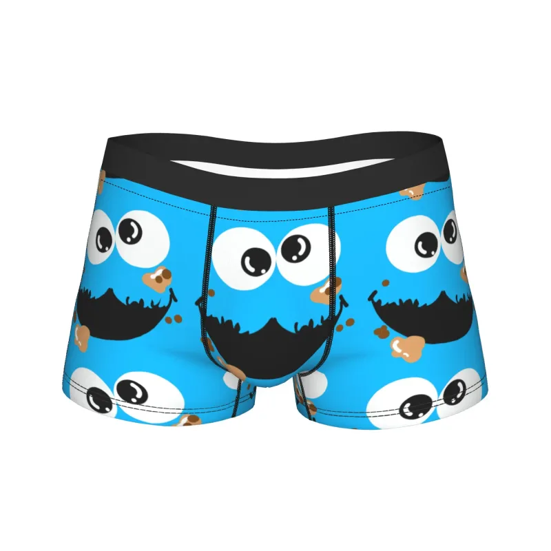 S-Sesames Streets Tango Elmo & Grover Cueca masculina Shorts Cuecas Boxershorts engraçados Qualidade Aduaneira Calcinhas Oversize — image 19