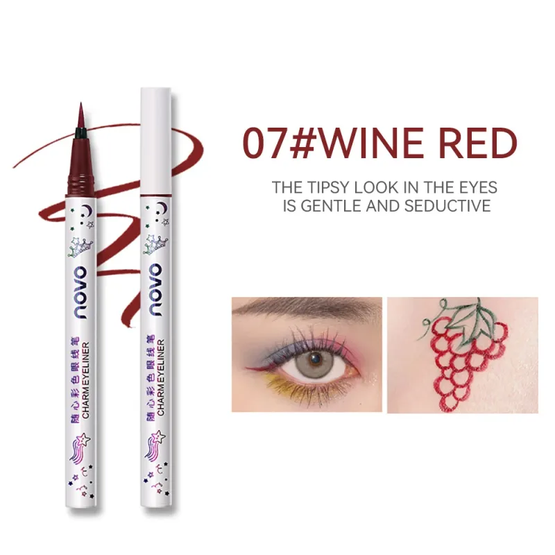 Colorful Eyeliner Multi Color Eyeliner Slim Pen Smoothly Outlines Creative Eye Makeup Eye Makeup — image 9