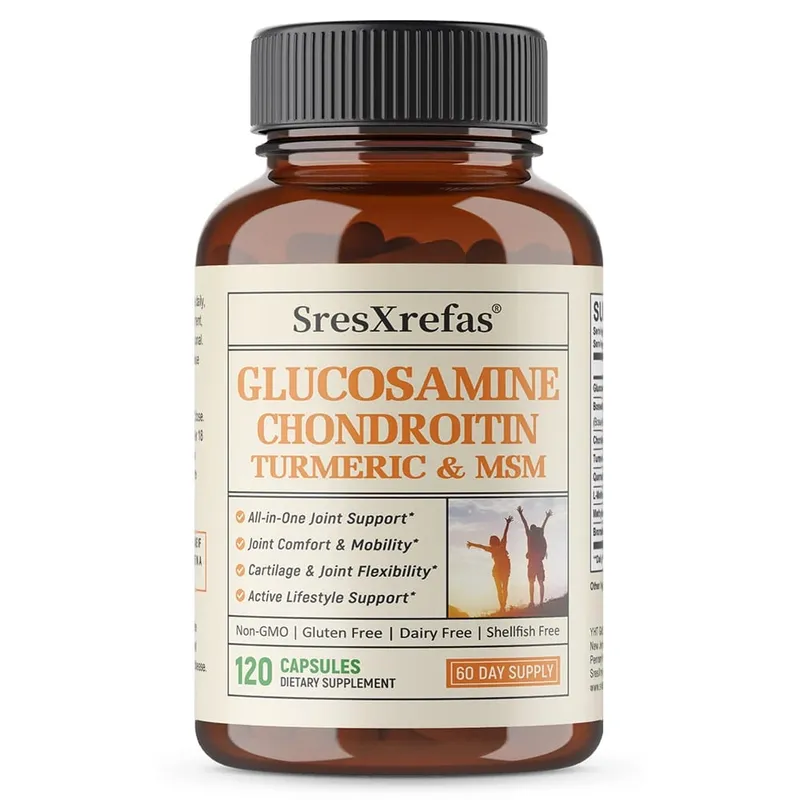 Cápsulas de força extra de glucosamina e condroitina, suporte para articulações, antioxidante, suplemento de suporte imunológico para adultos — image 9