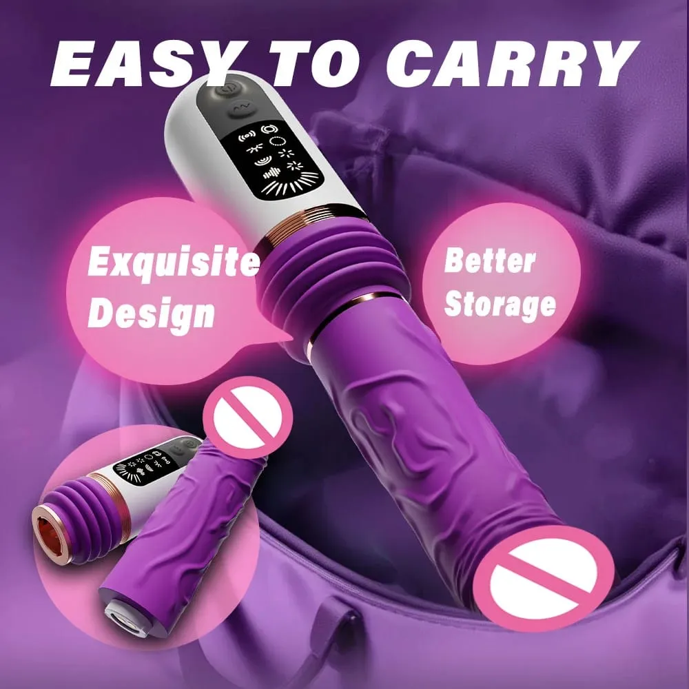 Automatic Thrusting Vibrator Vaginal G Spot Stimulator Clit Anal Suction Cup Erotica Mastrubator Sex Toy Machine Electric Dildo — image 2