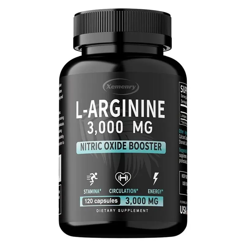 L-Arginine Capsules Supplement - for Energy Strength and Endurance Support During Exercise | Muscle Mass Non-Gmo — image 9