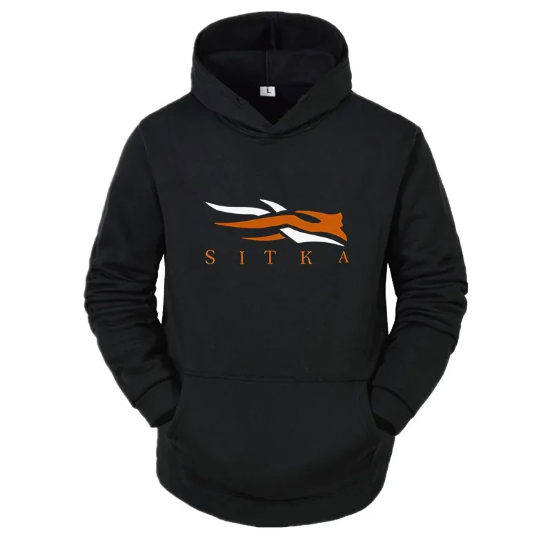 2026 Bagong SITKA Letter Printed Fashion Men's Street Harajuku Y2K Autumn/Winter Hoodie Hip Hop Warm Sports and Leisure Clothing