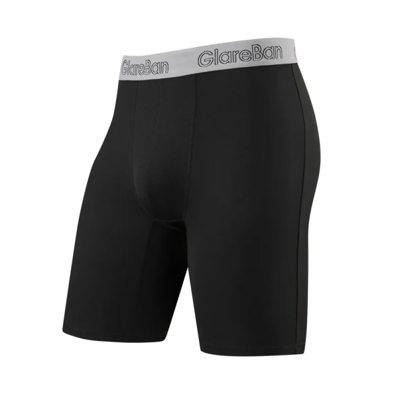 4 Stück gemischte Farben, schnell trocknende Boxershorts mit langem Bein, Unterhose, Unterwäsche für Zuhause und Sport, hochwertige Herrenhöschen — image 36