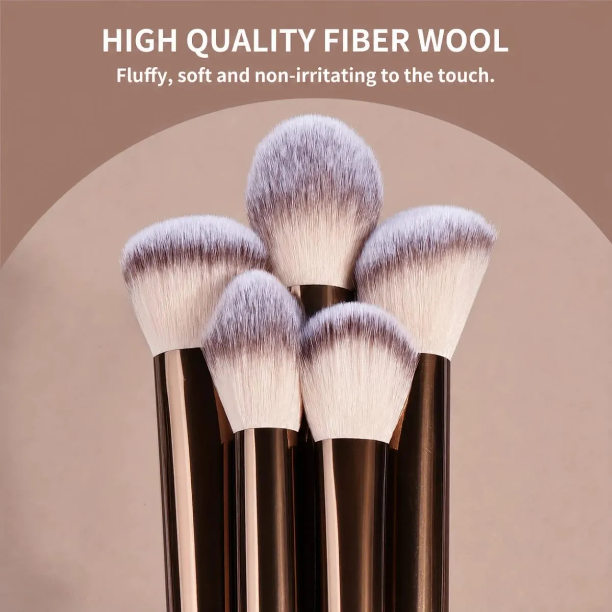 17PCS Professional Makeup Kit Including 13 Aluminum Brushes Carry Bag & 3 Sponge Puffs Powder Eyeshadow Blush and Detail Too — image 5