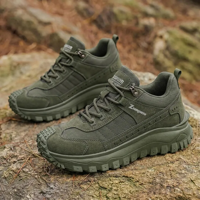 Autumn New High-Top Plus Size Casual Sports Shoes Outdoor Hiking Boots Comfortable Thick Sole Lightweight Casual Walking Shoes Suitable for All-Season Daily Outdoor Activities Walking And Travel Mountaineering Camping Gear — image 3