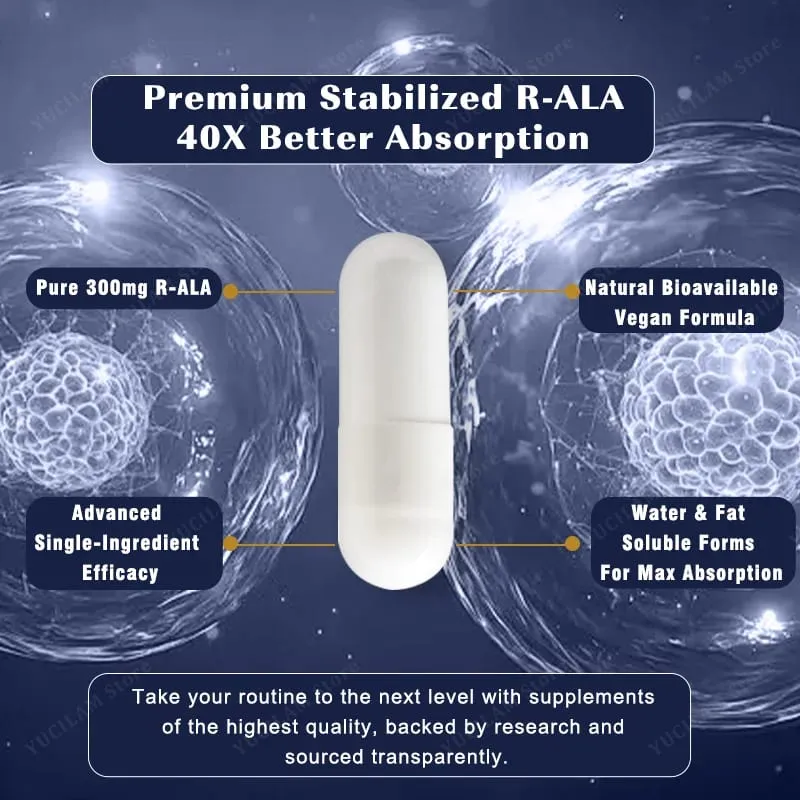 Alpha Lipoic Acid - Boosts Energy Metabolism Relaxes Nerves Supports Nervous System Health Promotes Brain & Heart Health — image 2