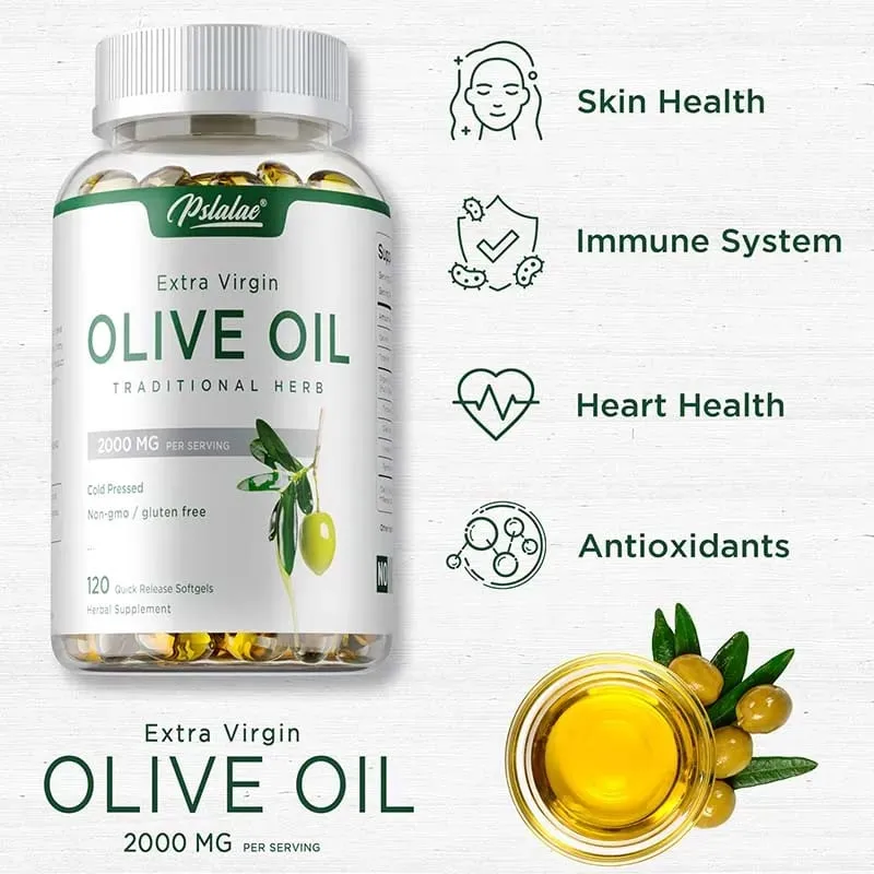 Olive Oil Supplement - Supports Brain Skin and Heart Health Antioxidant Reduces Wrinkles Promotes Cell Repair Boost Vitality — image 7