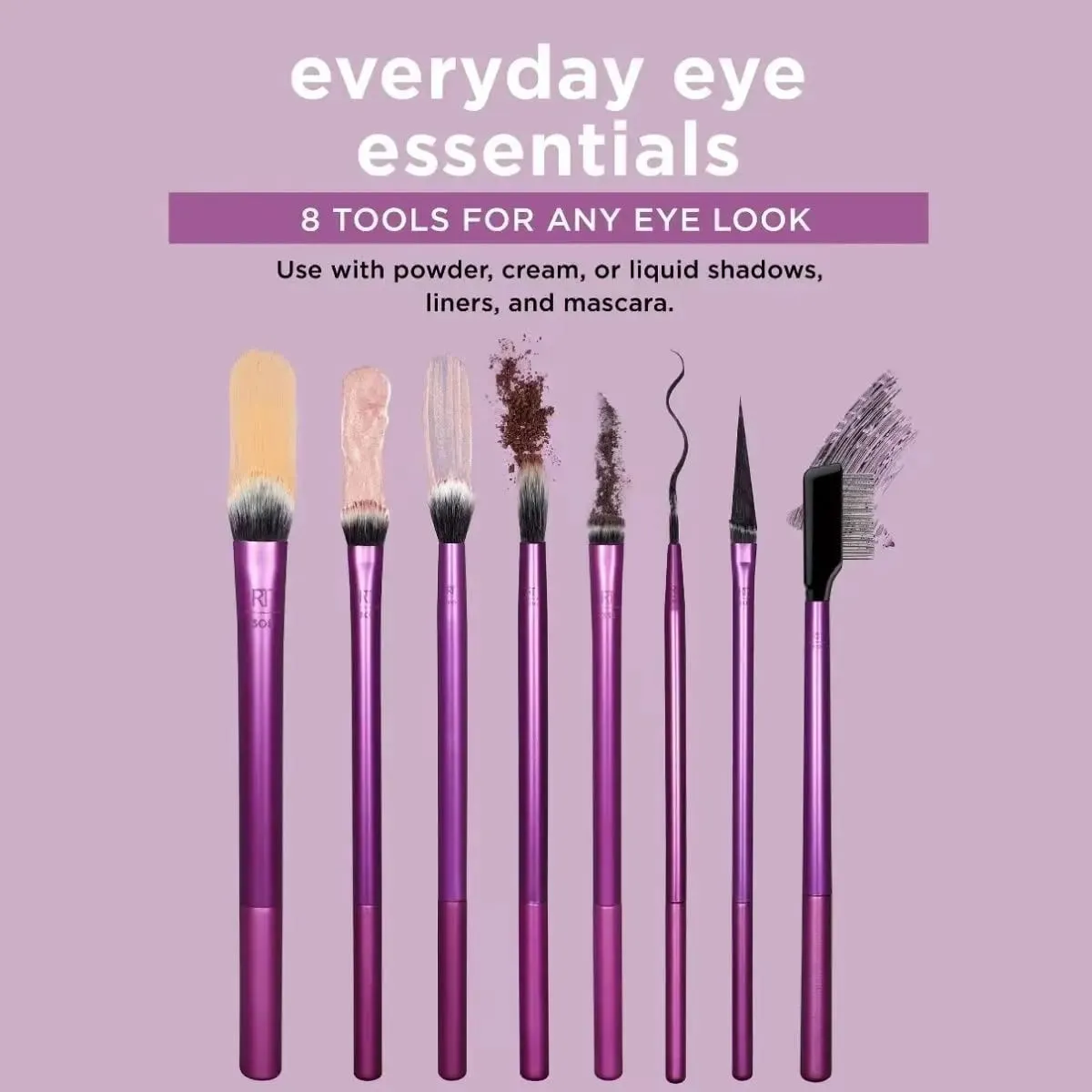 8pcs/Set Eye Makeup Brushes Soft Synthetic Hair Makeup Tool Kit Suitable for Beginners — image 3