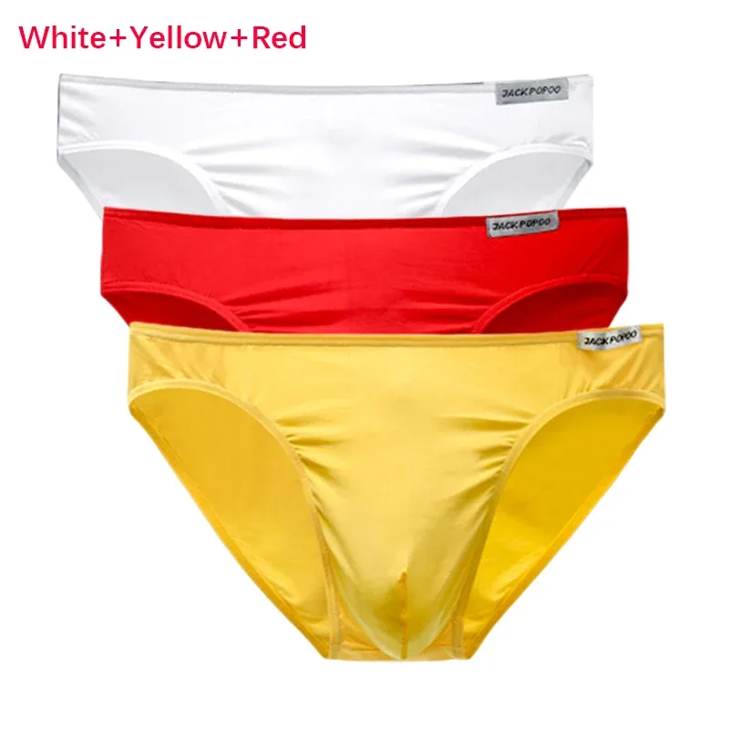 3PCS/Lot Men's Underwear Modal High Quality Soft Briefs Breathable Comfortable Youth Underpants Male Sexy U Bulge Pouch Panties — image 25