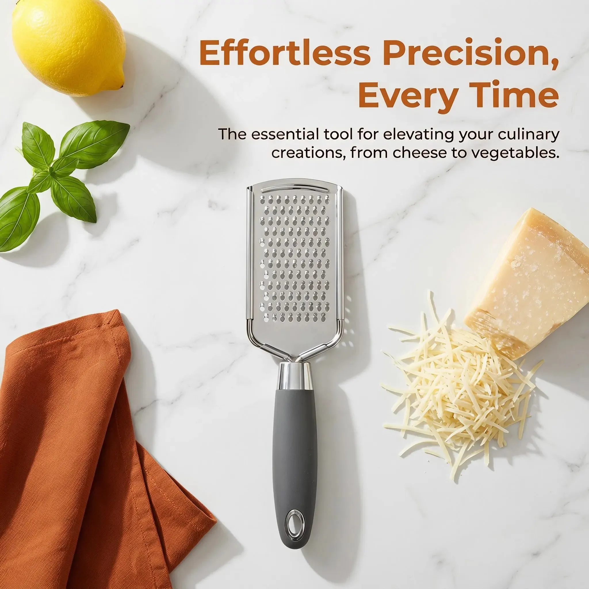 Stainless Steel Flat Grater for Cheese and Vegetables Multi Purpose Handheld Grating for Kitchen Use Household Vegetable Tool