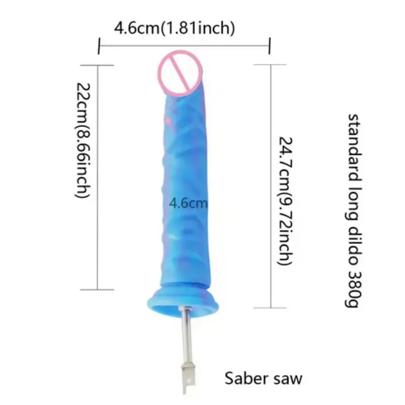 Sabre sticksåg fram- och återgående såg Stor silikondildos fram- och återgående såg 3XLR VAC-U-LOCK Adapter Tillbehör Sexmaskin