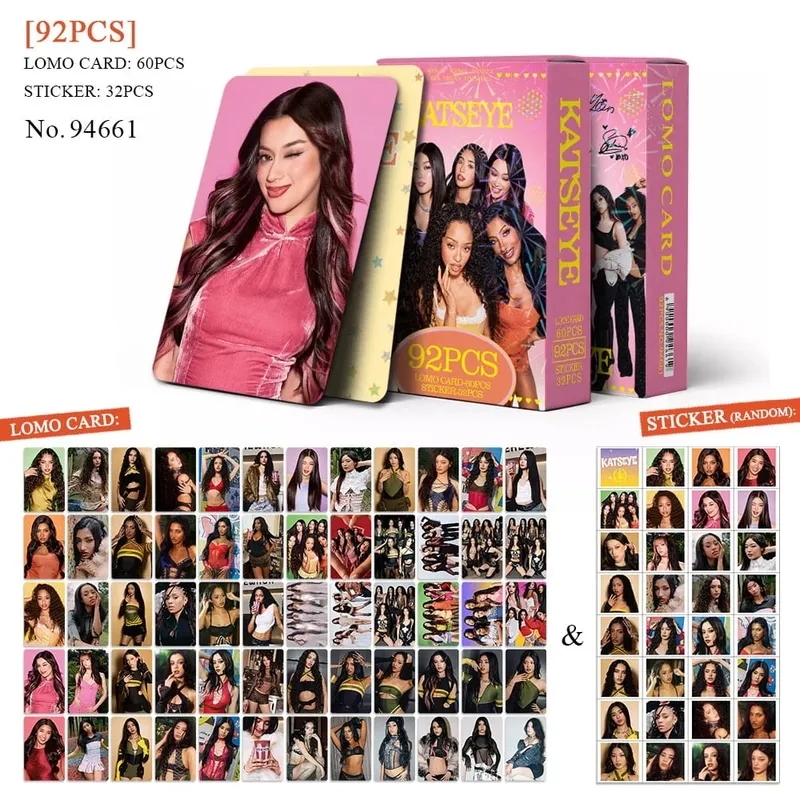 55/127pcs Kpop Idol KATSEYE WILD New Album BEAUTIFULCHAOS Lomo Cards DANIELA HD Printd Photocards Stickers MANON MEGAN Fans Gift