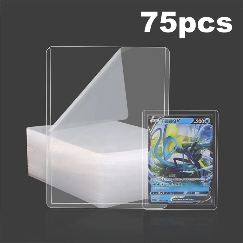 25-100pcs 3" x 4" Hard Card Sleeve Clear Anti Scratch Protector For Pokemon Game Baseball Sports Card Trading Protect Toploaders — image 9