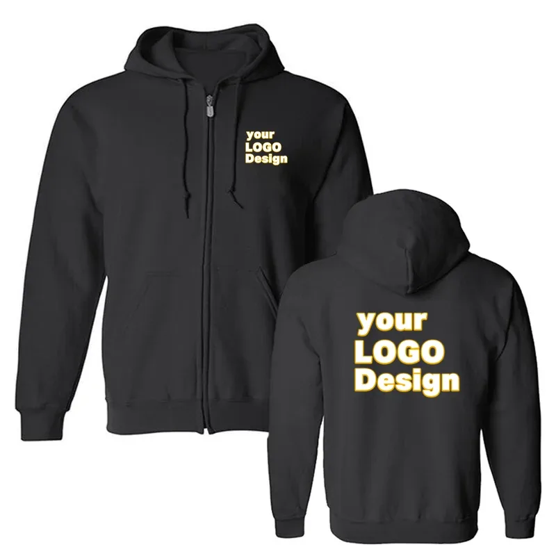 Anpassade huvtröjor DIY Text Logotyp Bildtryck Högkvalitativ Luvtröja Anpassad Sport Casual Sweatshirt Personlig julklapp