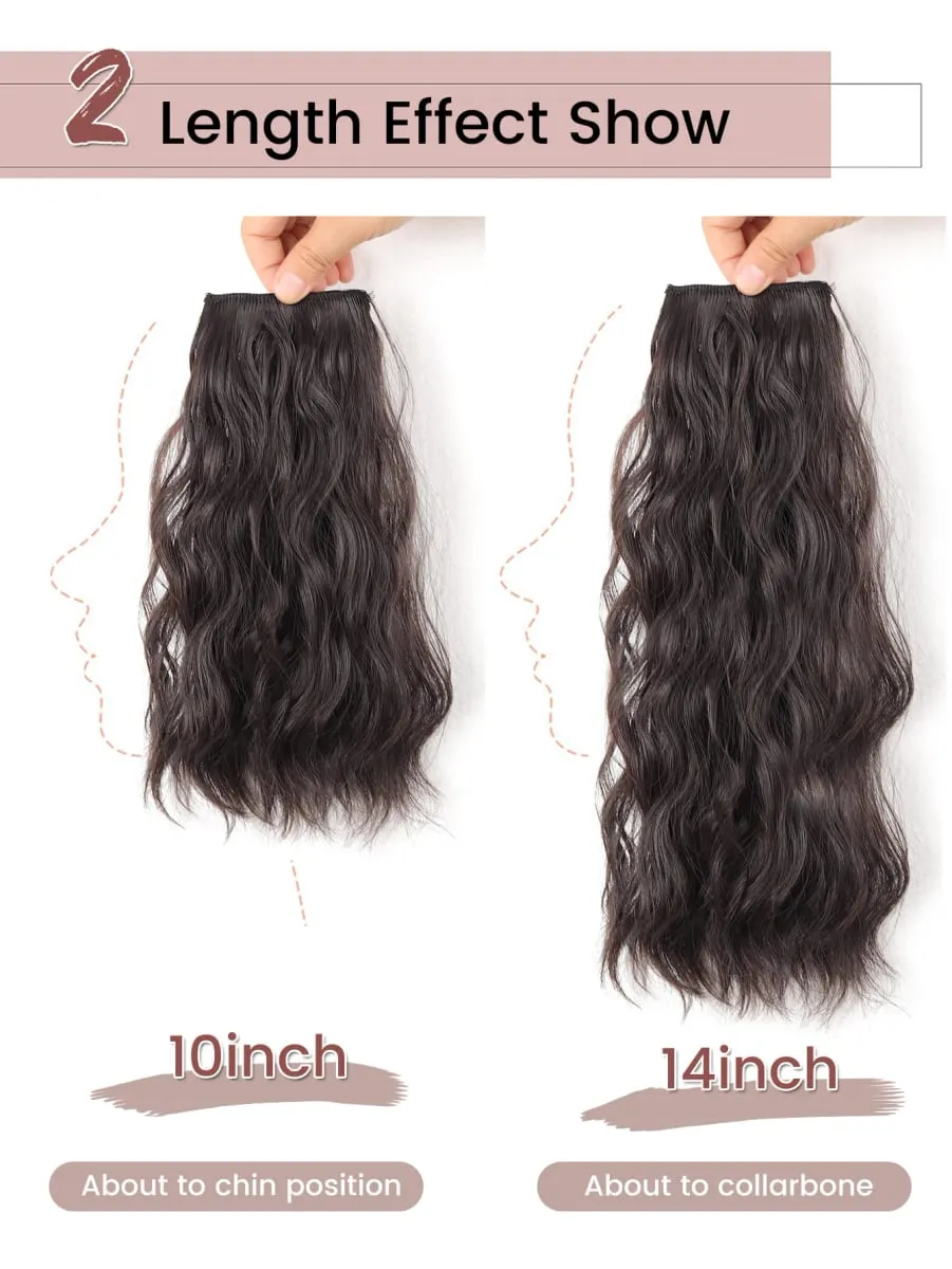 Synthetic Invisible Seamless Hair Pads Clip In One Piece Increase Hair Volume Hair Extensions Top Side Cover Hairpiece — image 4