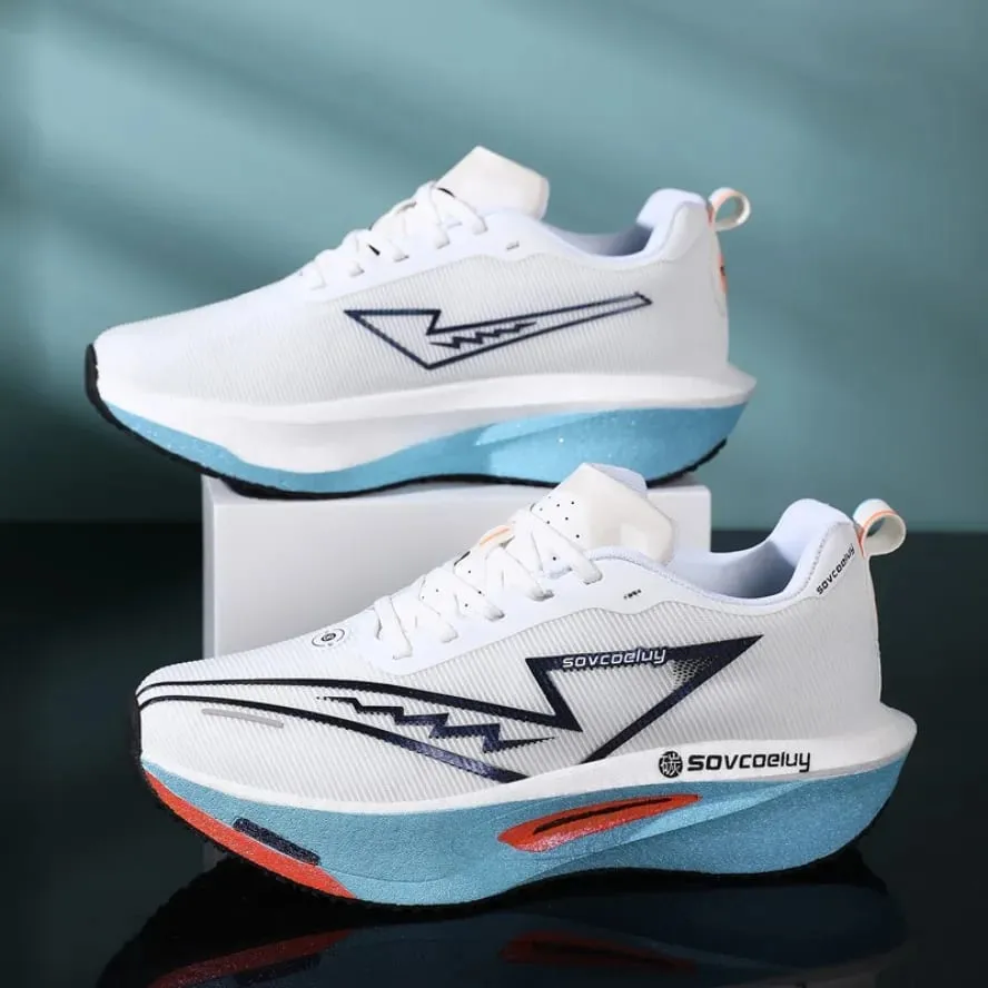 Running Shoes Carbon Board Speciality Marathon Men Sports Breathable Lightweight Women's Comfortable Athletic Nonskid Sneakers — image 2
