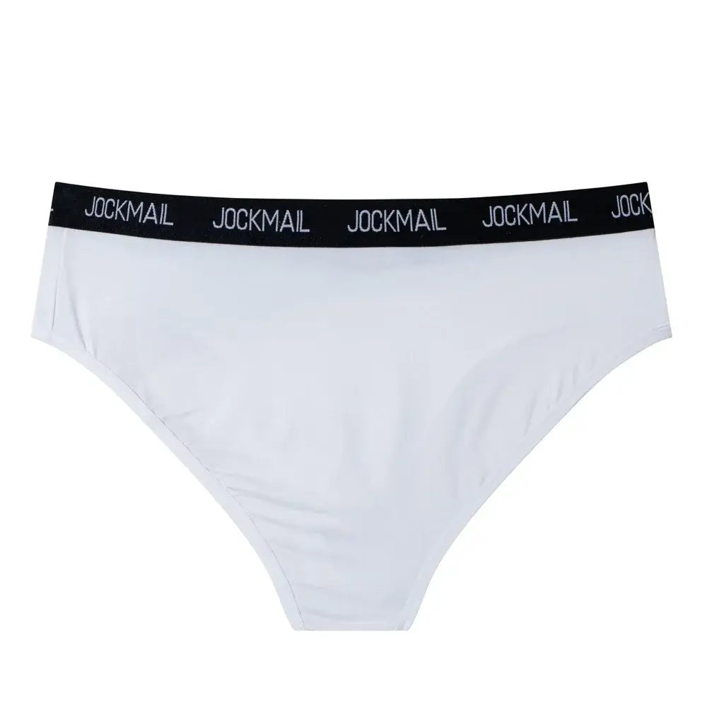 Jockmail Intimo da uomo Vita bassa Lettera sexy Sport traspirante Estate Slip in seta di ghiaccio Borsa grande in nylon Tinta unita Mutandine da uomo — image 34
