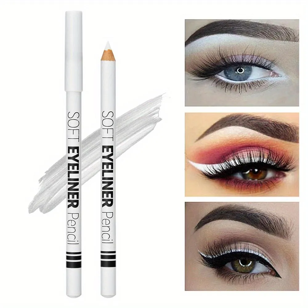 Matte White Wood Eyeliner Eyeshadow Pen Waterproof and Smudge-proof Easy To Use for Beginners Suitable for All Skin Types — image 1