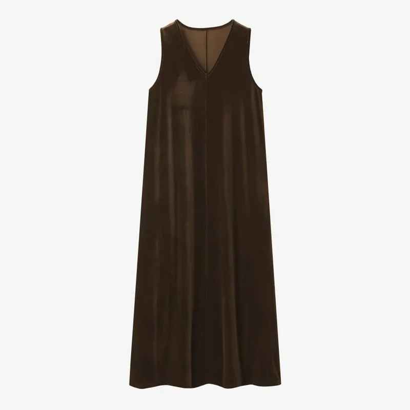 AS AW26 Velvet jumper dress with side pockets + Jersey basic mockneck