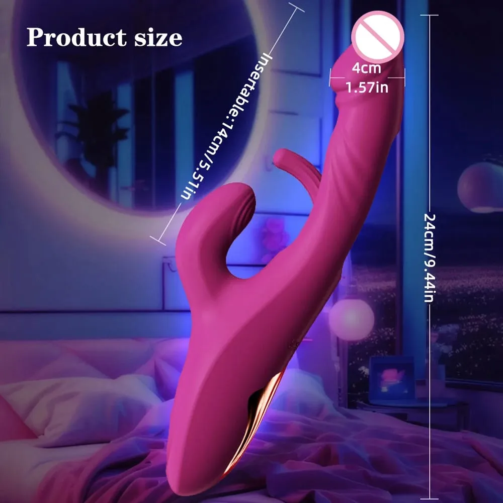 Rabbit Vibrator 10 Vibration&10 Flapping Modes Vagina Vibrator G-Spot Clitoral Stimulator Female Masturbator Women Sex Toys — image 6