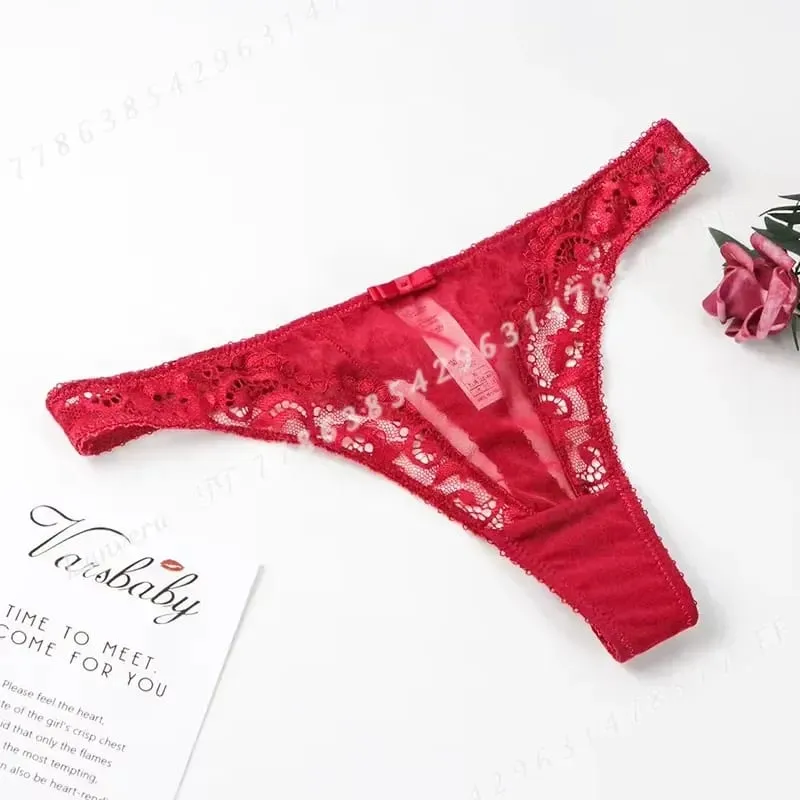 Varsbaby Women Lace Bra Set Non Padded Bra Panty Garter Stockings Summer Underwear Lingerie Sexy — image 6