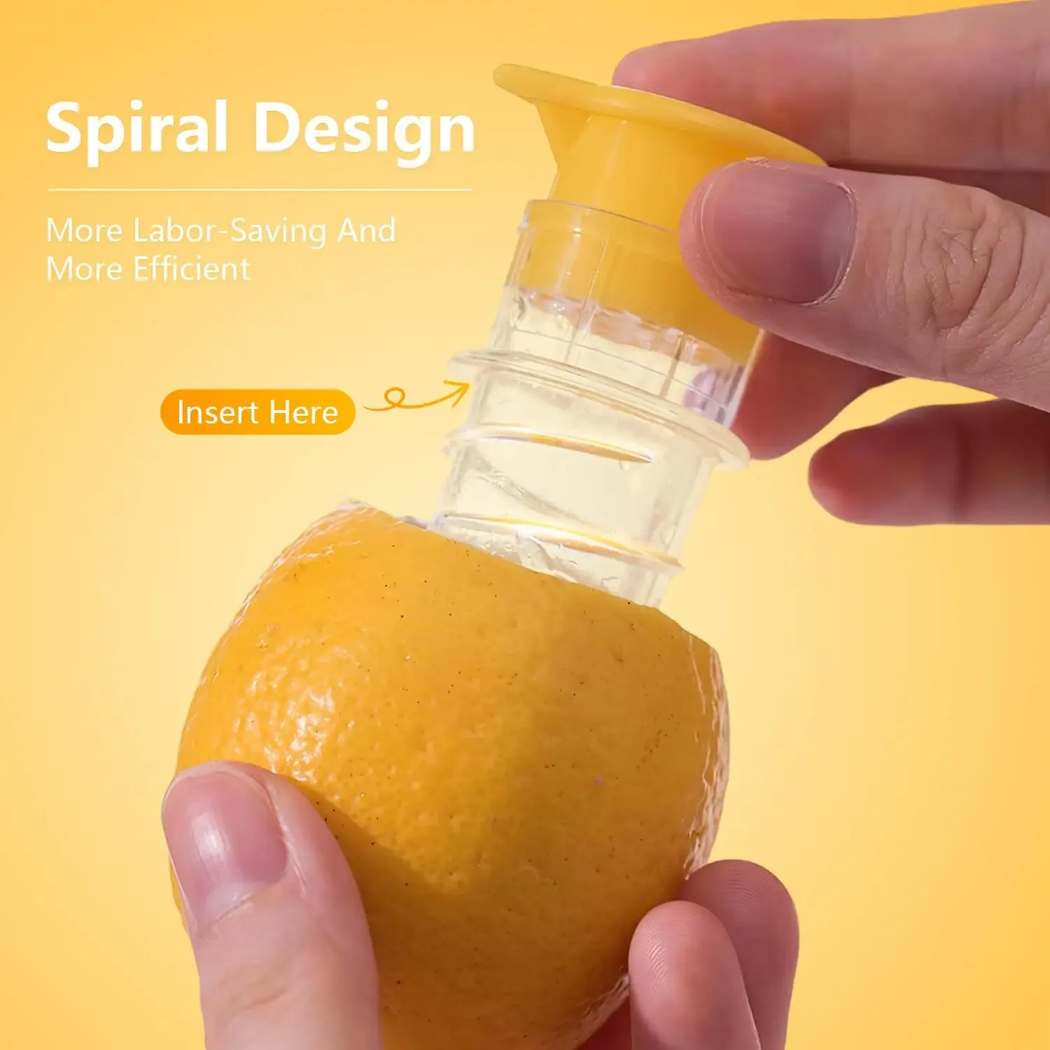 1/2pcs Lemon Mini Squeezer Portable Lemon Juicer With Lid Squeeze Lime for Cocktails Easy Juice Extractor Freshness Preserving — image 5