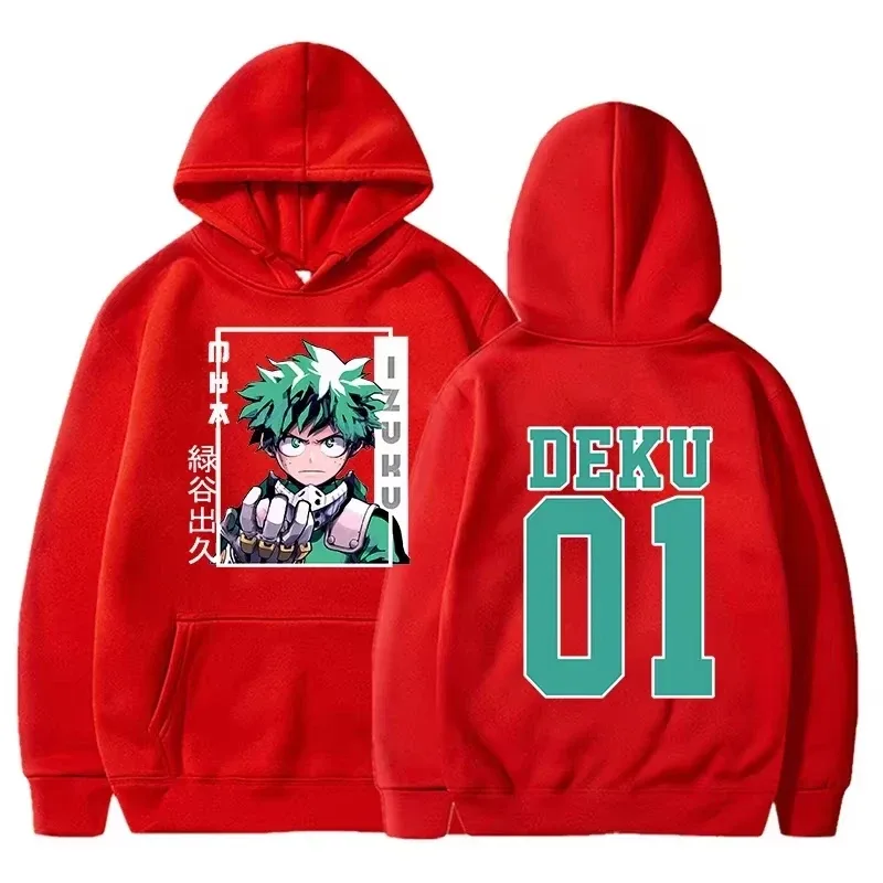 Meu herói academia moletom com capuz deku anime streetwear impressão gráfica unissex masculino feminino oversized casual moletom manga longa — image 5