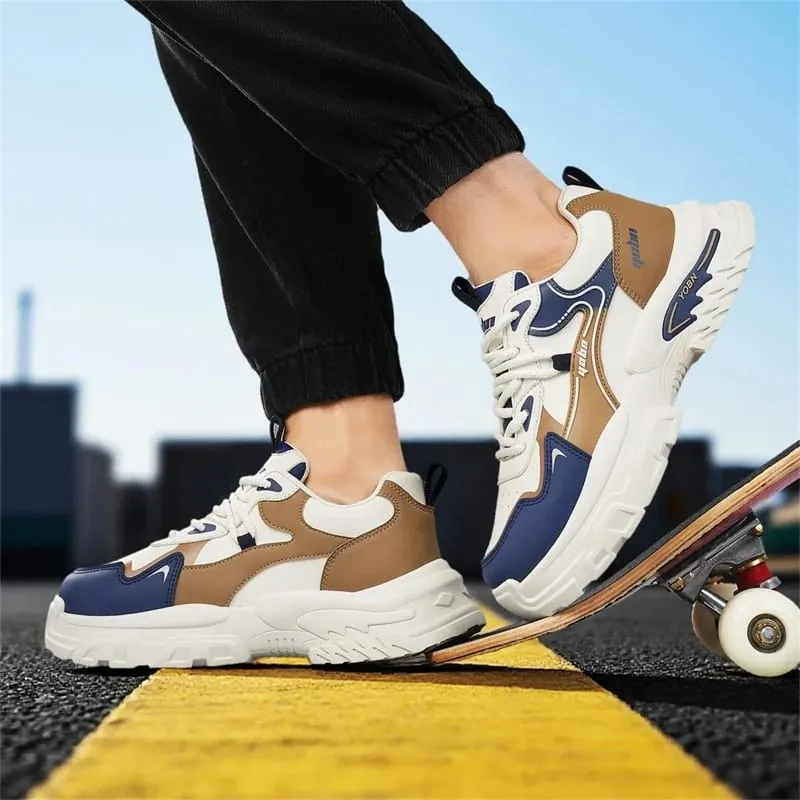 Chunky sneakers four season breathable lightwight outdoor casual walking shoes fashion soft sole sports running shoes board shoe — image 6