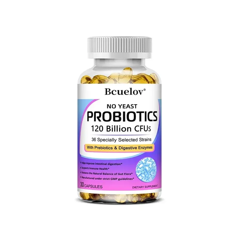 Ang Probiotics 120 Billion CFU na may Prebiotics at Digestive Enzymes ay sumusuporta sa Digestion Gut Flora Bloating Relief at Immune Health — image 9