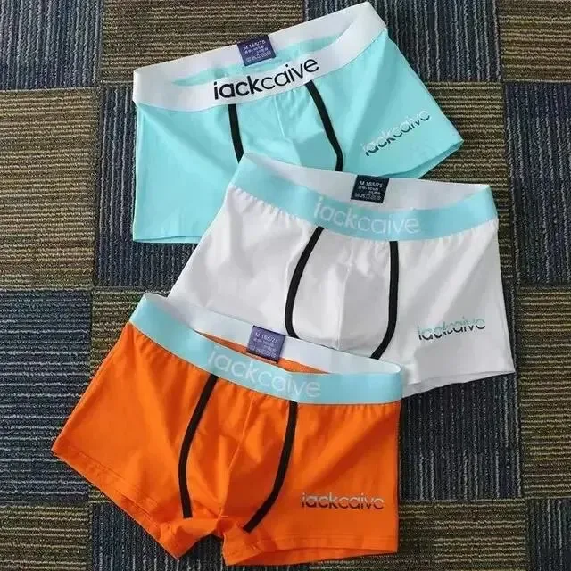 3 pçs calcinha masculina de algodão boxers masculino respirável homem boxer impresso cuecas confortáveis shorts masculinos roupa interior M-3XL — image 37