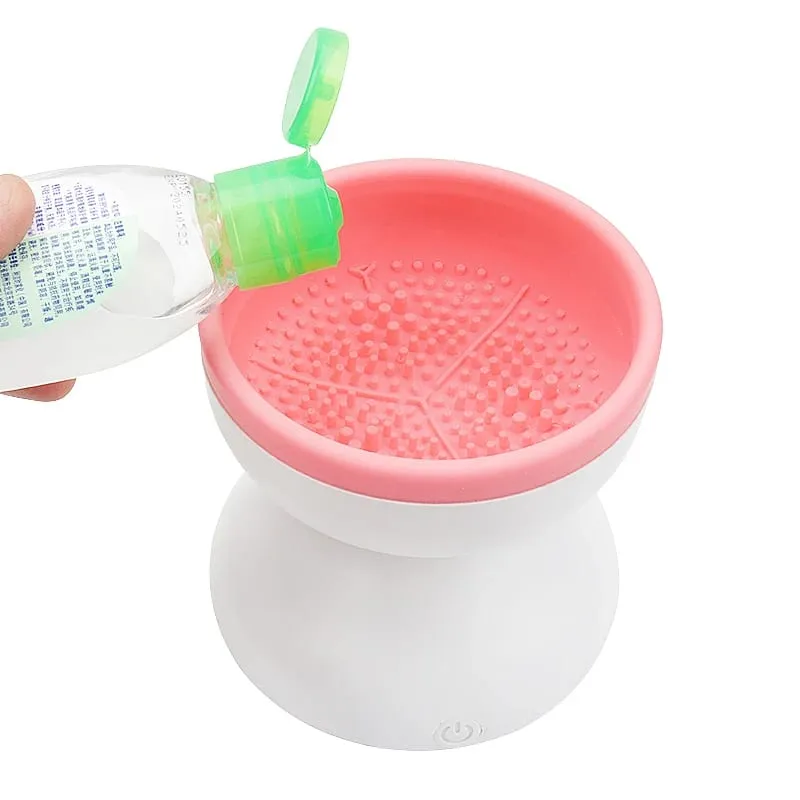 Electric Makeup Brush Cleaner Machine Silicone Cleaning Bowl Fast Wash Makeup Eyelash Brush Cleaning Tool All Cosmetic Brushes — image 3