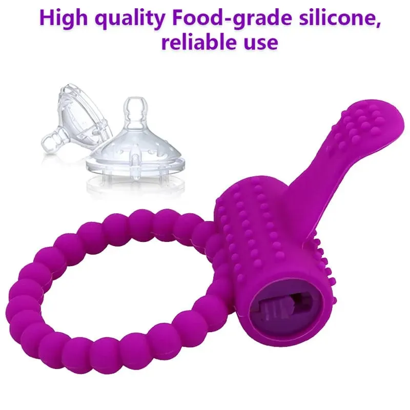 Cock Ring Vibrator Vibrating Rings Clitoral Stimulator Penis Erect Erection Enhance Sex Ability Product Sex Toys for Men — image 2